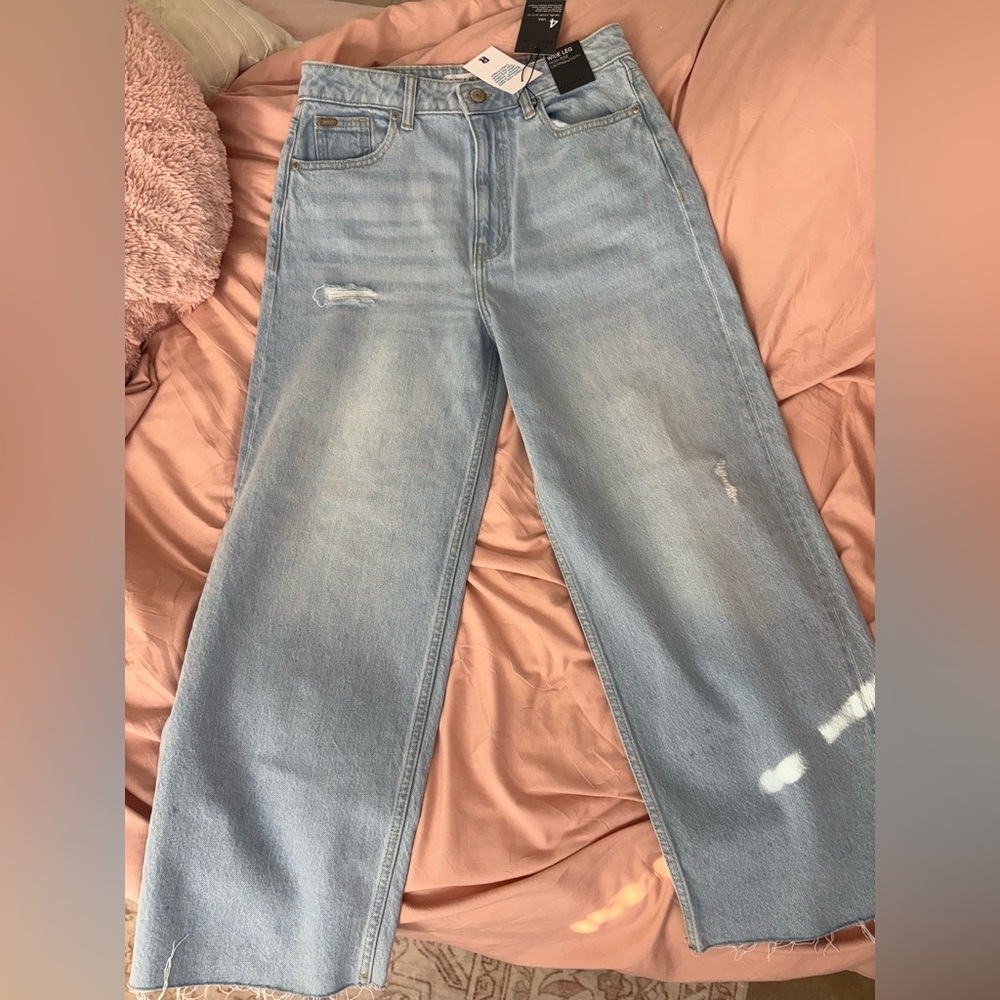 Denim&Co Light Blue wide Leg Jeans